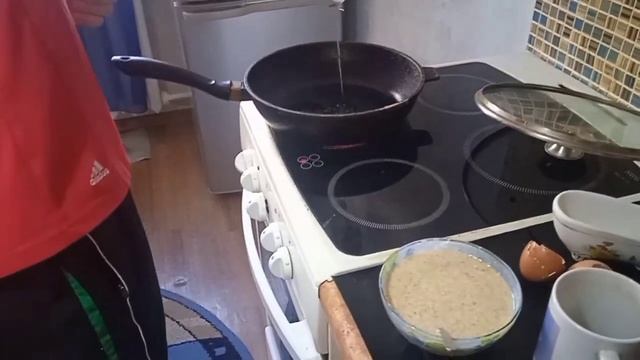 готовим овсяной блин на завтрак смотреть онлайн