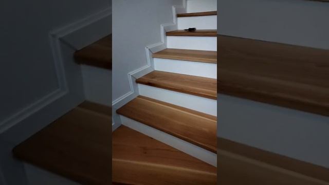 Trepte din beton imbracate in trepte din Lemn Masiv #WoodenSters #InstallingProcess. смотреть онлайн