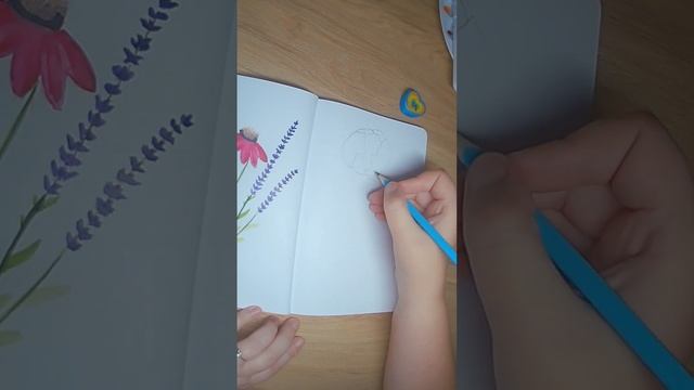 Осенняя прогулка, рисунок. #прогулка #прогулкапопарку