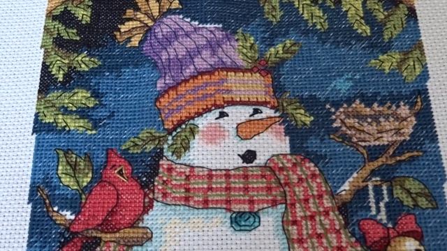 Вышивка крестом Сапожок от Дим Половина работы смотреть онлайн