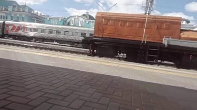 13.08.2018. Дрезина на 6-м пути ст. Омск. смотреть онлайн