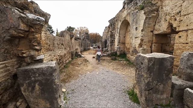 PERGE Перге Турция Древний Город и черепахи Съемки с дрона смотреть онлайн