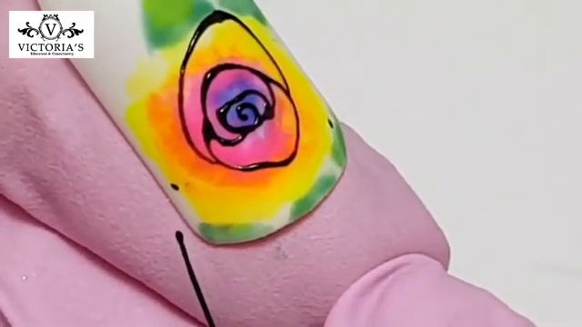 Gül nasıl çizilir? Tırnak tasarım. Tam ders смотреть онлайн