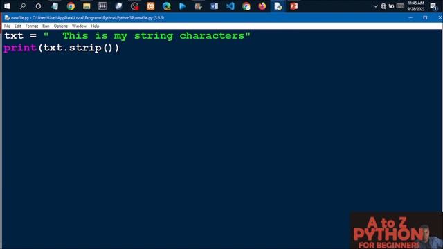 PYTHON For beginners 3   String Methods