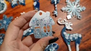 ёлочные игрушки из эпоксидной смолы