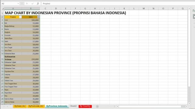 Excel Heat Map Chart Fast & Easy | State + Zip | Postcode + Country | Australia + Indonesia + Worl смотреть онлайн