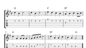 Easy guitar tabs | This Old Man