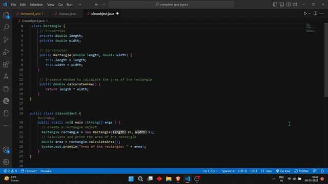 Classes and Objects in java || oop's in java || Object-Oriented Programming in java || java course