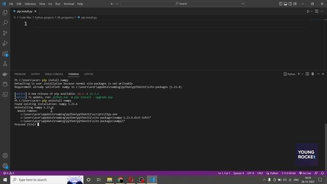2023 Python Beginner Tutorial #37 Pip Install and PyPi