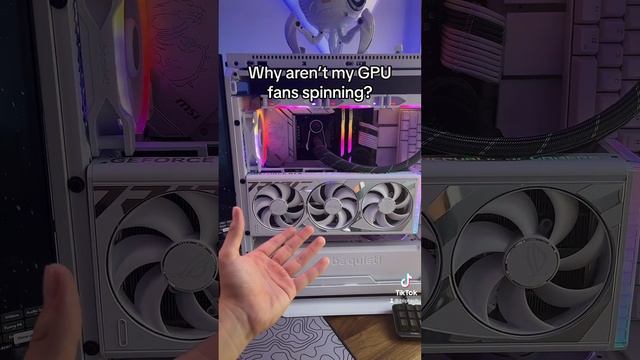 GPU Fans NOT SPINNING ?? #pcbuild #graphicscard #GPU #rtx4080 #nvidia