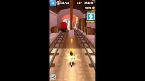 Subway surf #3 (624 000 points). Прохождение игры Сабвей серф на телефоне.