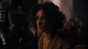 Эурон доставляет пленённых Элларию и Тиену Сэнд королеве Серсее