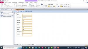 how to design the form in Ms access