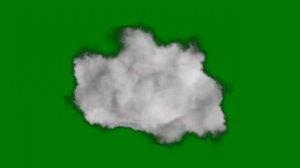 ФУТАЖ   (  ОБЛАКО )   НА ЗЕЛЕНОМ ФОНЕ-ХРОМАКЕЙ