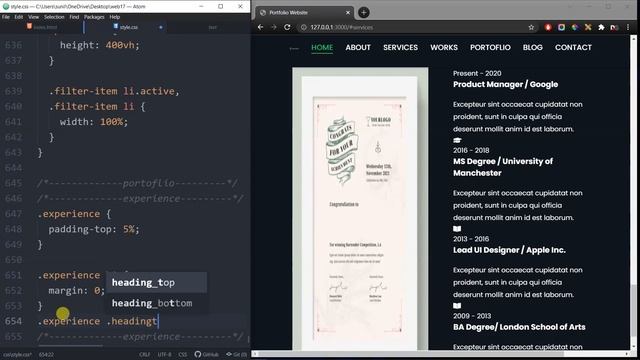 Create  Complete Responsive  Vertical timeline using HTML &  CSS