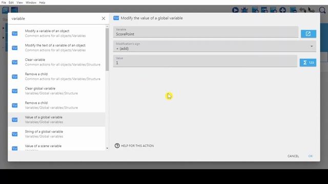 4. GDEVELOP 5: CREATE SCORE  COUNTER