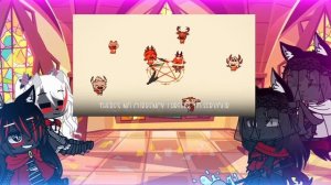 cult of the lamb(girls) react to cult of the lamb rap