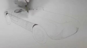 Drawing a Ferrari 166 Part #3