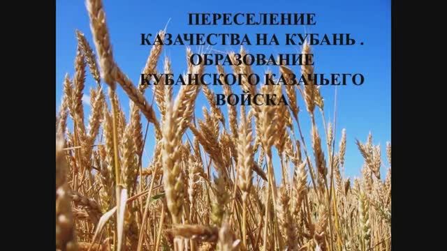 14 октября – День образования Кубанского казачьего войска.
