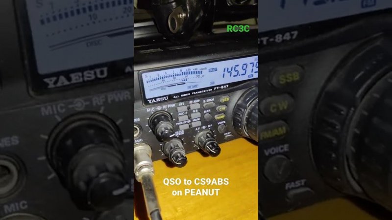 QSO to CS9ABS on PEANUT over 2m radio #shorts