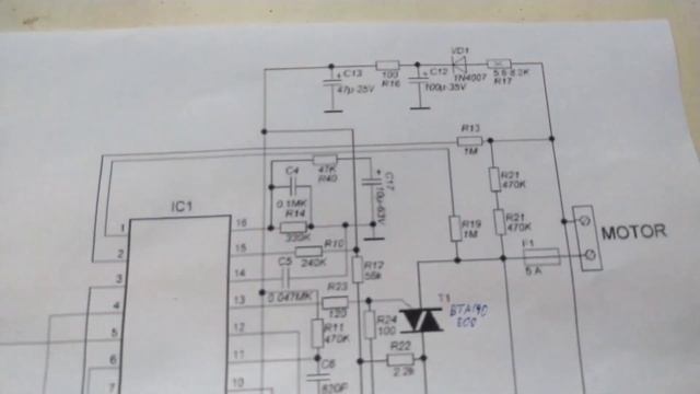 Схема платы регулировки оборотов без потери мощности для коллекторного двигателя смотреть онлайн
