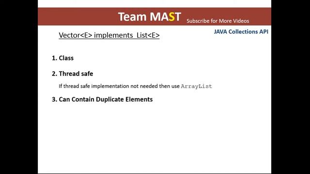 Java Collections API Overview | Team MAST смотреть онлайн