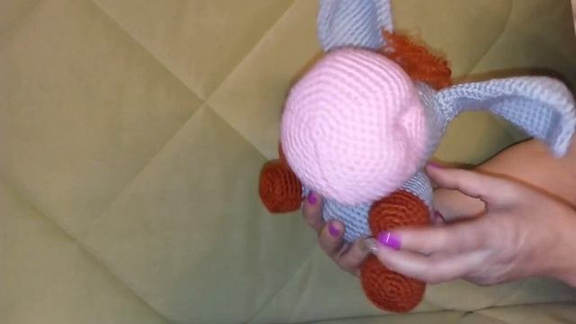 Ослик вязаный. Вязаные игрушки от Зули Зеленодольск