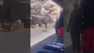 Момент взрыва в  Ереване