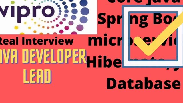 Wipro live interview recording, Java developer Lead interview questions and answers| 31st Dec 2022