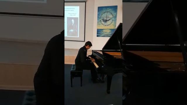 Сынок  принял  участие в концерте Музыка эпохи романтизма   чем  меня  порадовал 