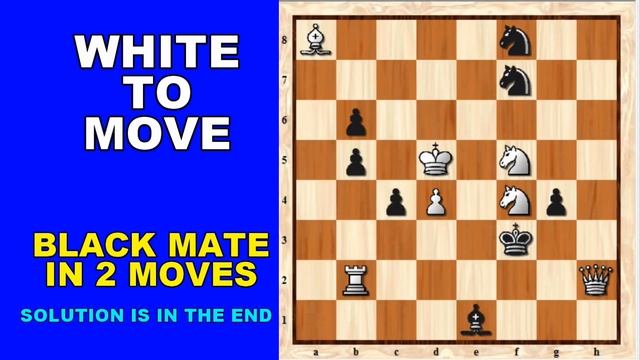 Chess Puzzle Mate In 2 Moves l Brain Teaser l Puzzle #28 смотреть онлайн