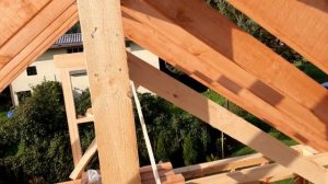 Строим сами дачный дом 6х6м. 5-я часть (стропила).