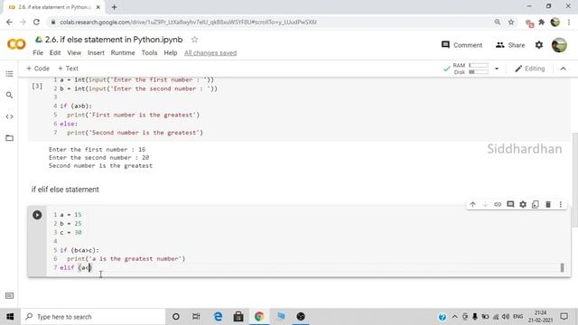 2.6. if else statement in Python | if else | if elif else | nested if statement | Python Tutorial