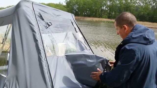 Обзор ходового тента лодки Polar Bird смотреть онлайн