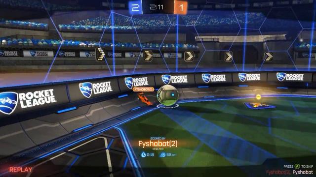 RLBot test 1 - Homemade Rocket League bot