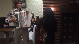 блистательный дуэт баян Мальков Кирилл и восток Гиматдинова Лилия Bayan+famous belly dancer