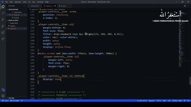 Responsive Working Mini Music Player Template Tutorial | HTM5 CSS3 | Zia Codes