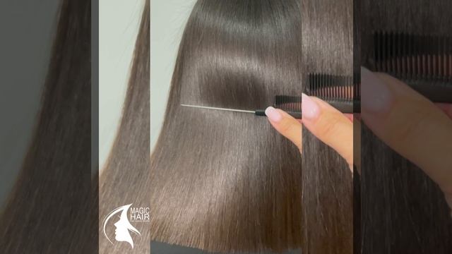Волосы после процедуры «Кератиновое выпрямление волос». Студия «MAGIC HAIR” г.Екатеринбург