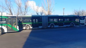 Астана, обновила автобусный парк сочлененными электробусами