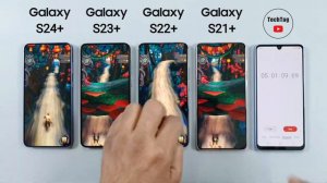 Samsung S24 Plus vs S23 Plus vs S22 Plus vs S21 Plus Battery Drain Test