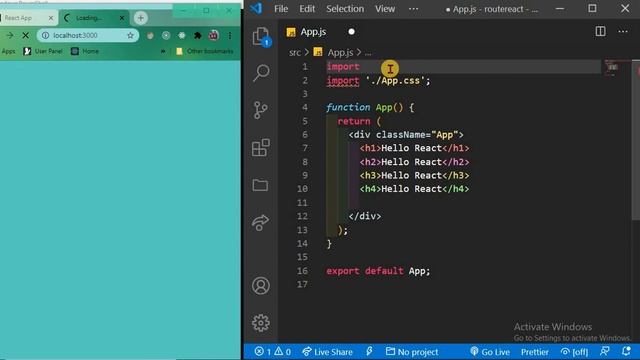 how to add bootstrap cdn in react js || Write inline CSS in react