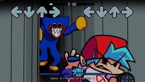 Хагги Вагги Преследует Бойфренда в Вентиляции Friday Night Funkin VS Huggy Wuggy | Vent mode V2