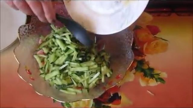 Салат с ветчиной "Нежный"