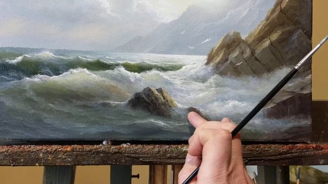 Как нарисовать море .Картина маслом (художник Морозов Игорь) смотреть онлайн