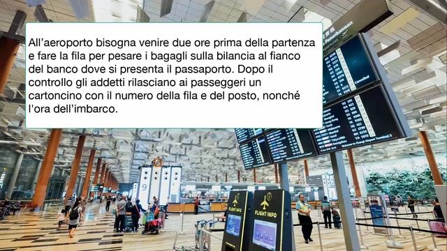 Текст на итальянском языке на тему Aeroporto – Чтение и перевод – 155