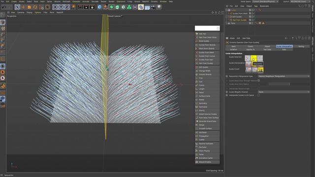 Ornatrix C4D: Hair from Mesh Strips and Hair from Guides смотреть онлайн