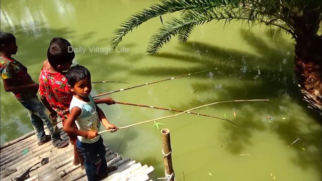 Fishing Video | Daily village life hook fishing (Part-330) смотреть онлайн