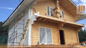 Покраска деревянного дома укрывной краской, Севастополь, Ти-Арт