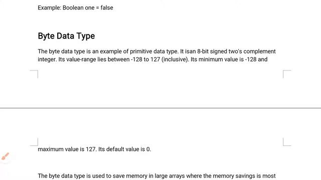 Java data types смотреть онлайн