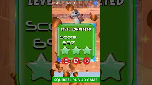 Squirrel Run 4D Game #Shorts